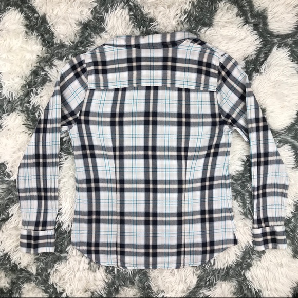 J.Crew Women’s Flannel Shirt Medium Long Sleeve - Picture 7 of 8